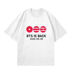 BANGTAN IS BACK Printed Round Neck T-shirt