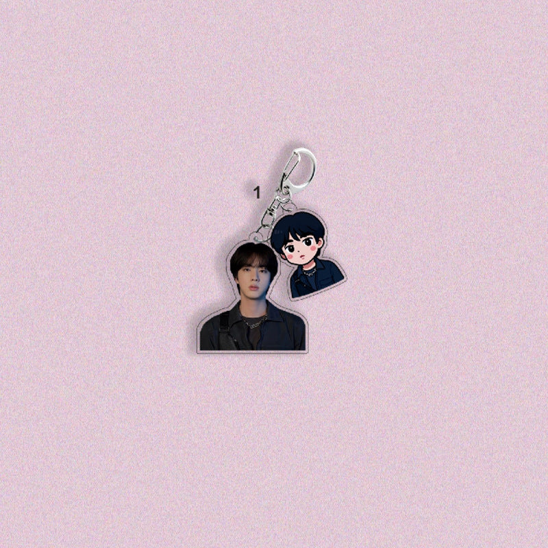 JK V SUGA RM Pendant Bag Keychain