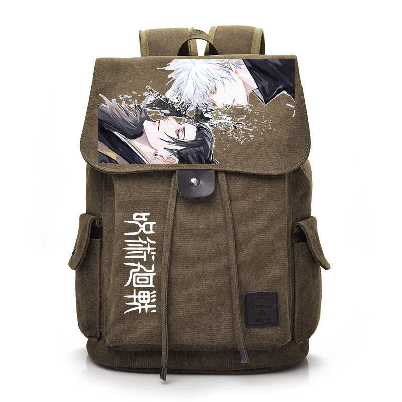 Retro Anime Canvas Schoolbag Backpack