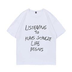 SOOBIN Same Letter Printed Short-sleeved T-shirt