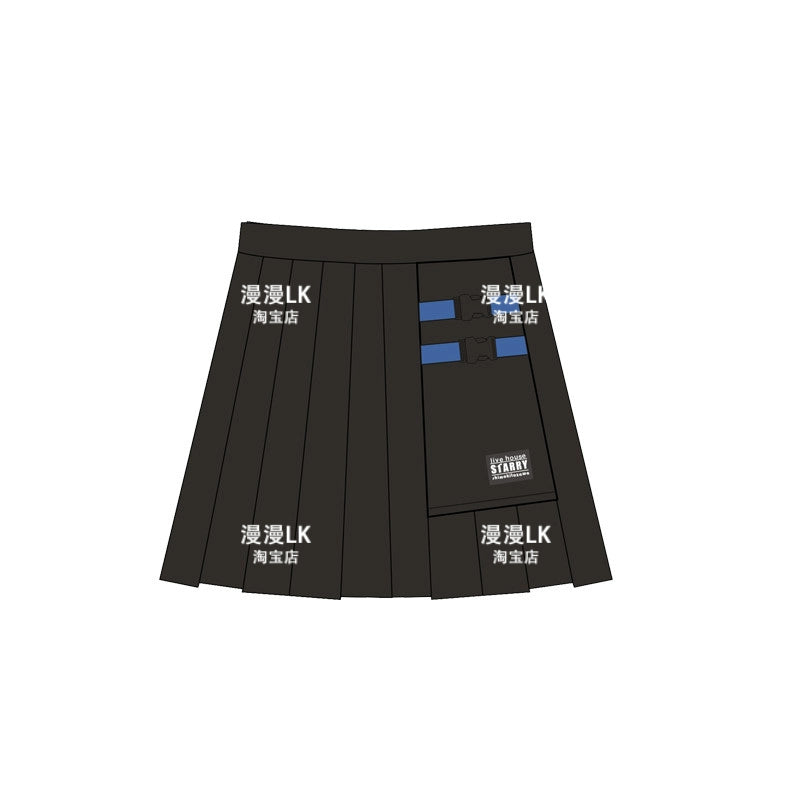 Girls' Anime Cos Sailor Top Skirts Set