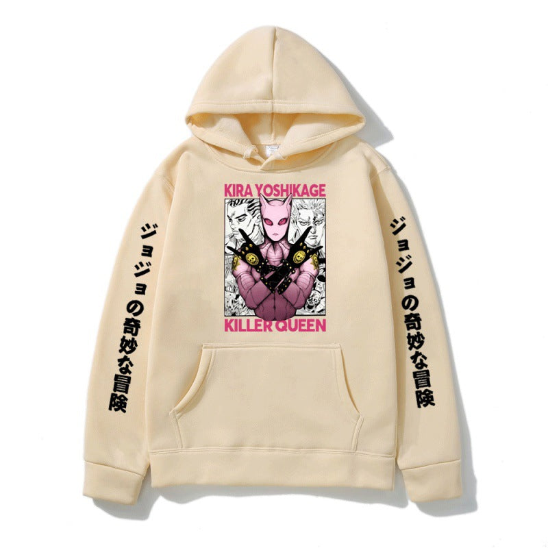 Unisex Jojo Graphic Print Relaxed Anime Hoodie