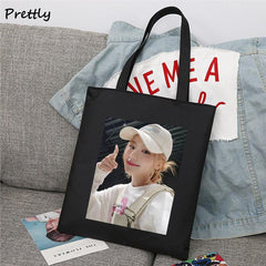 KPOP Selfie Photo Printed Canvas Shoulder Bag