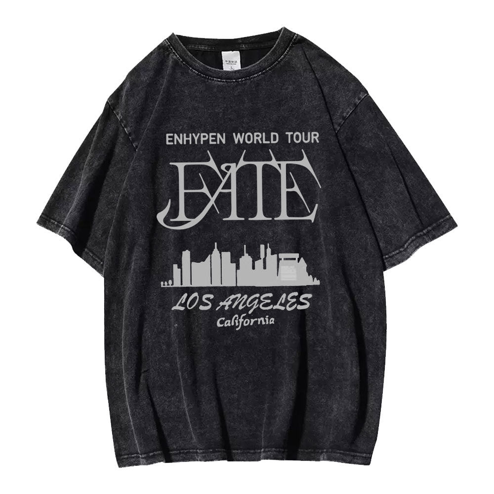 KPOP Album FATE Washed T-shirt