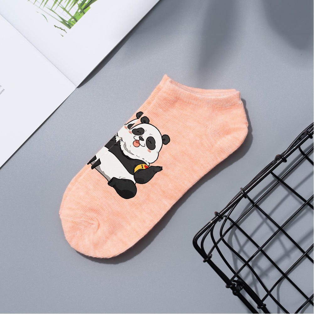 Casual Anime Cotton Breathable Boat Socks