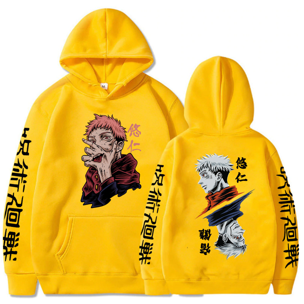 Trendy Anime Printed Loose Casual Hoodie