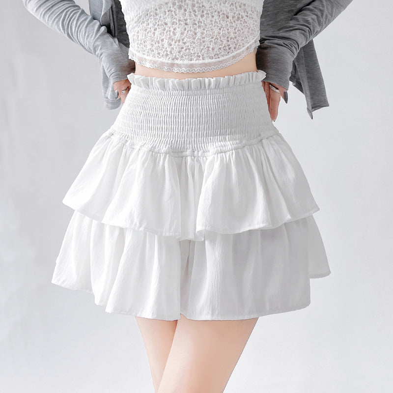 Girls' Fairy Double Cake Lace Skirt