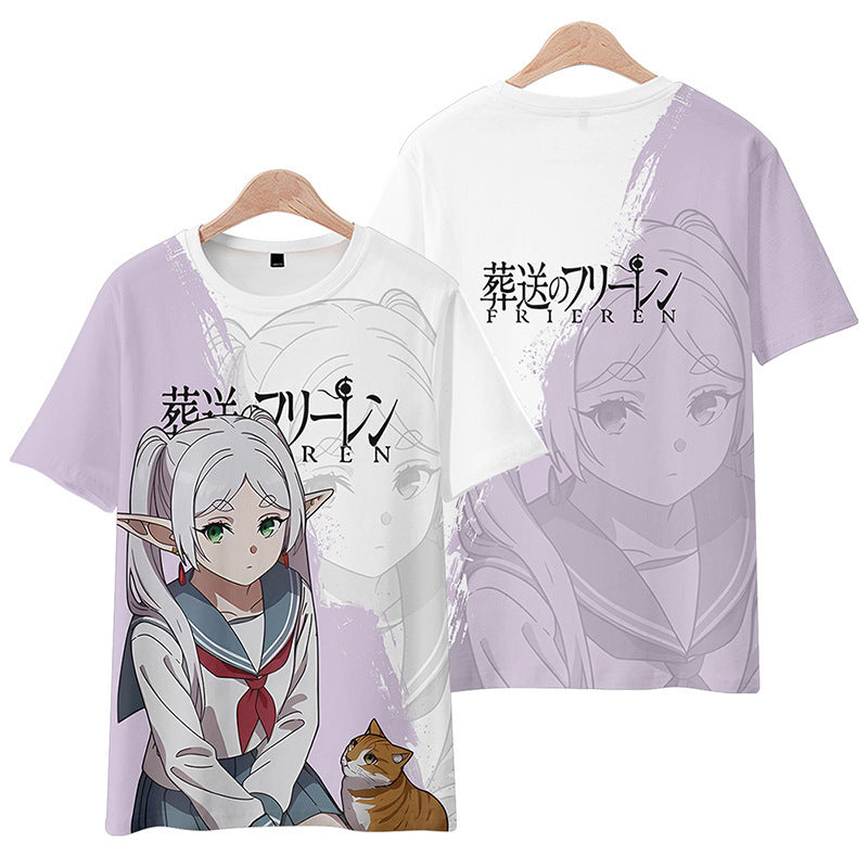 Lovely Anime 3d Print Short Sleeve T-Shirt