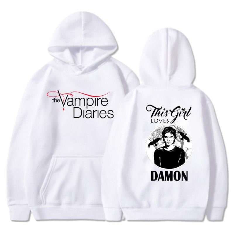 Women's TVD Graphic Printed Loose Hoodie