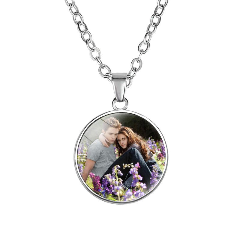 Twilight Gem Round Pendant Women's Necklace