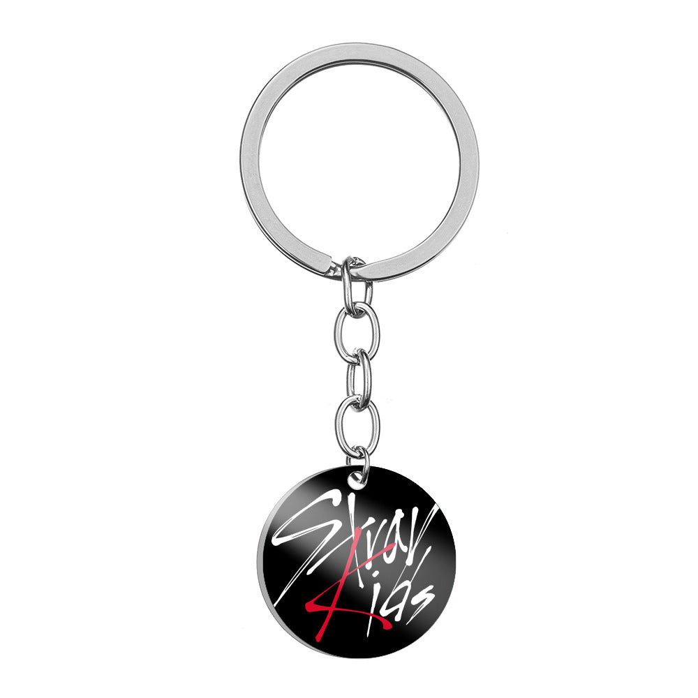 SKZ LOGO Round Keychain Pendant