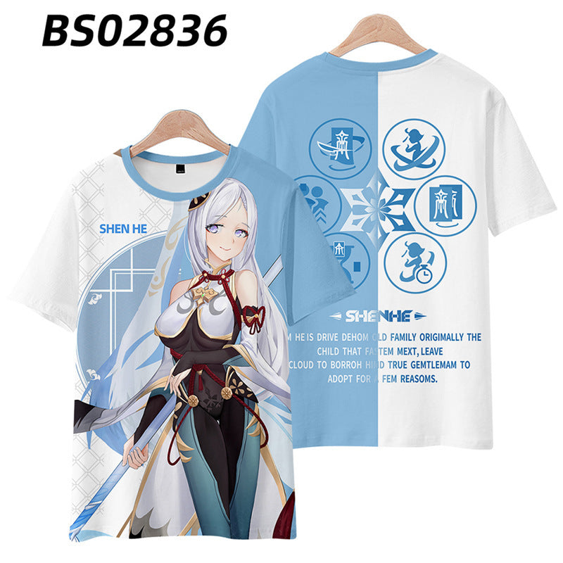 Unisex Game Cos 3d Summer Short Sleeve T-Shirt