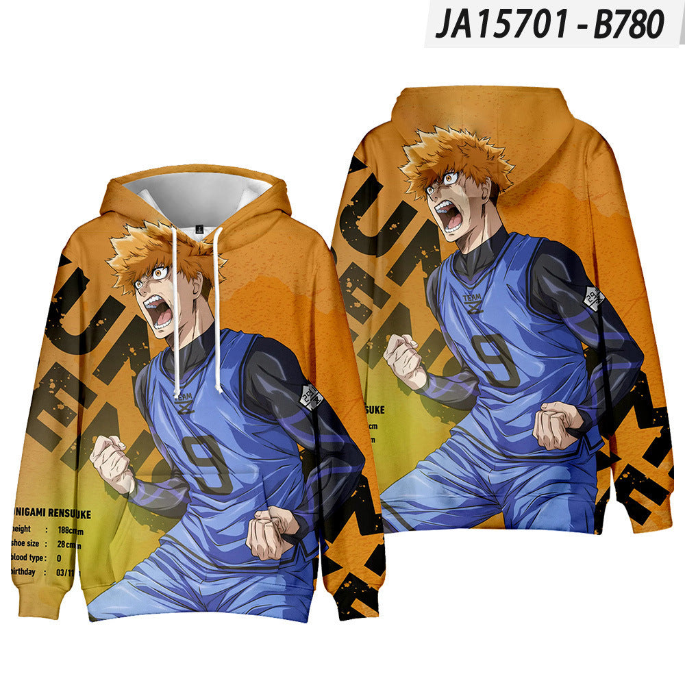 Trendy Anime Digital Print Cosplay Hoodie