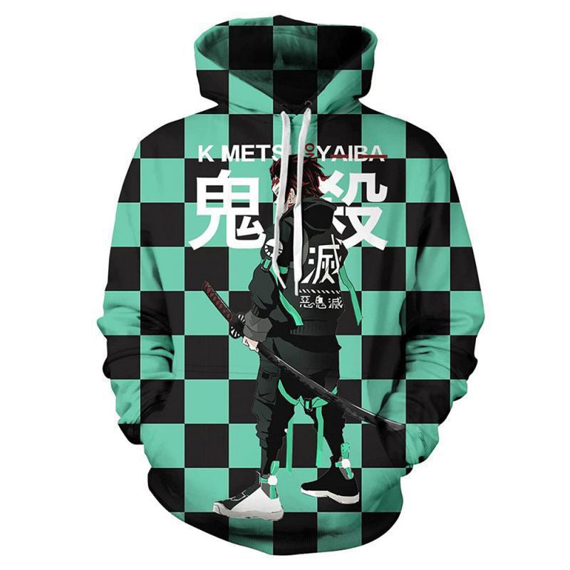 Unisex Anime Digital Print Sports Hoodie