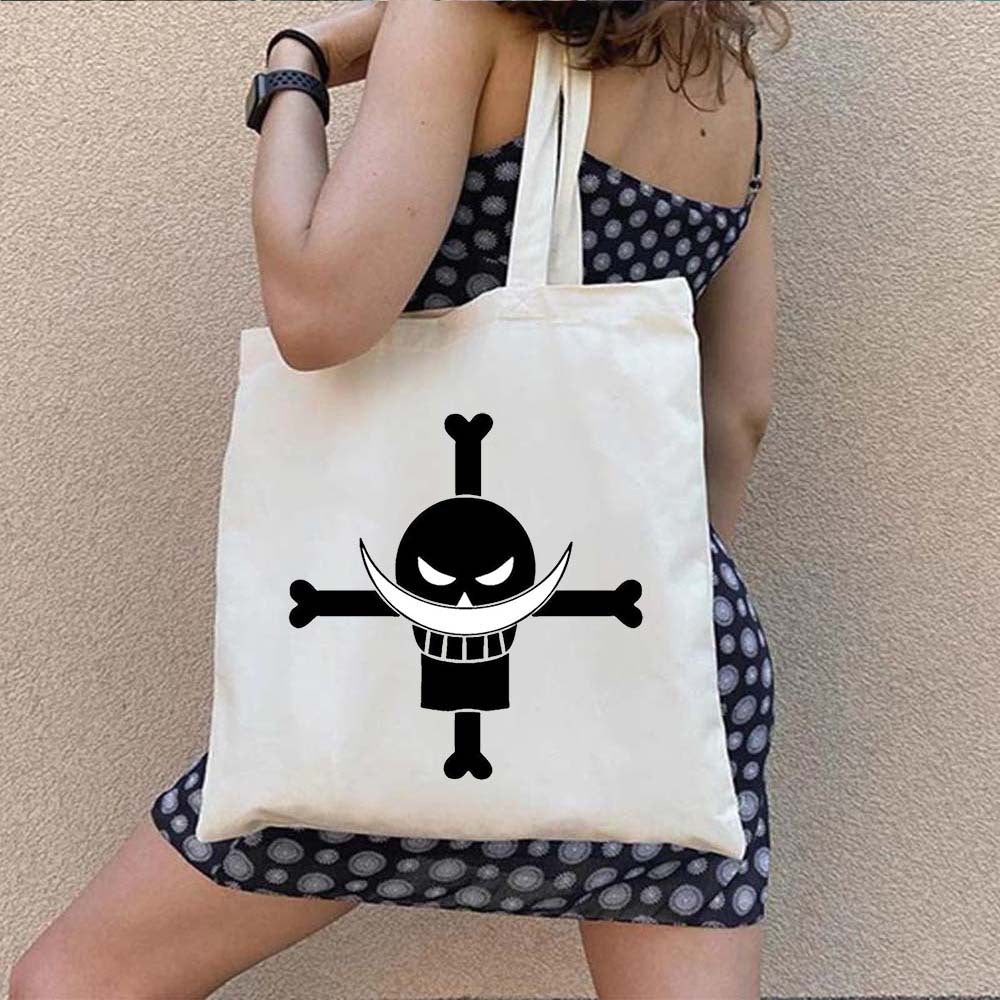 Luffy Printed Canvas Shoulder Tote Bag