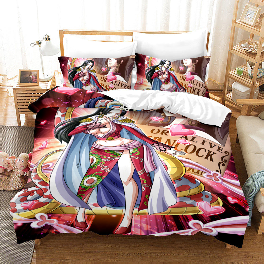 Robin Digital Print Three-piece Bedding Duvet Cover