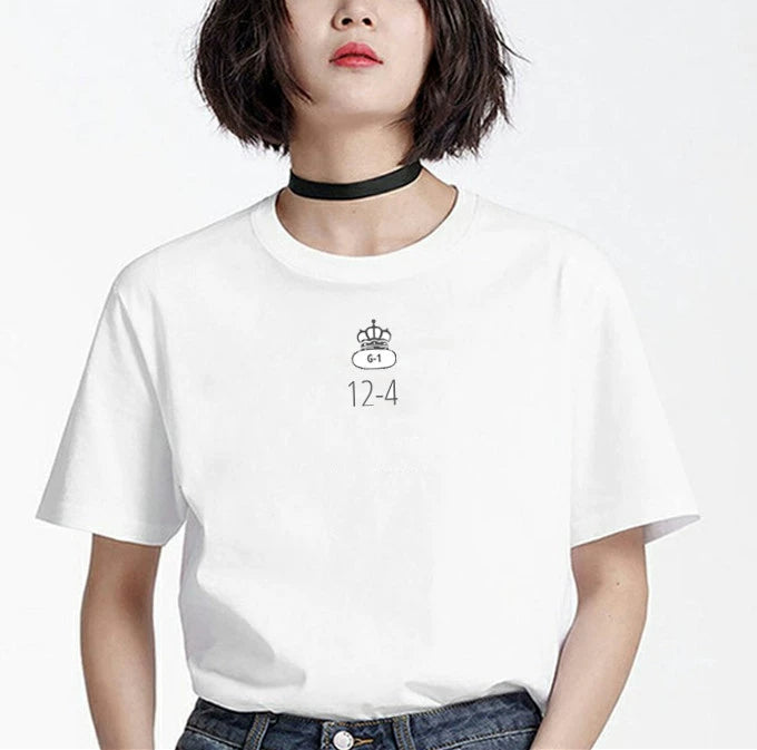 Iconic '12-4' Crown T-Shirt (Rachel's 30th Birthday)