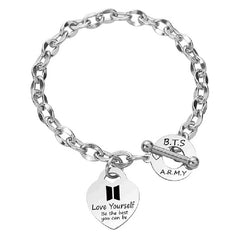 BANGTAN ARMY Titanium Steel Buckle Bracelet
