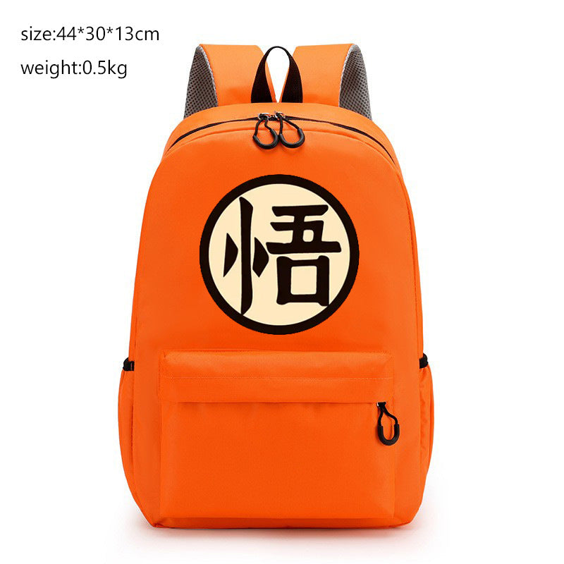 Goku Anime Zipper Backpack