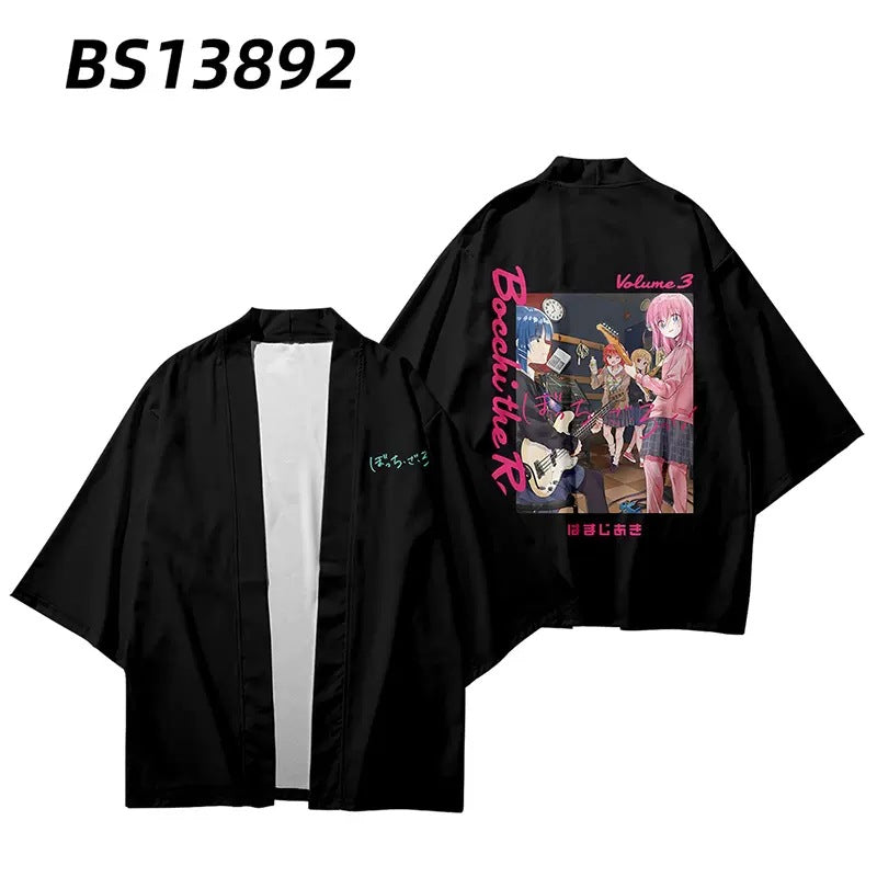Casual Anime Bocchi Cos Kimono Shirt