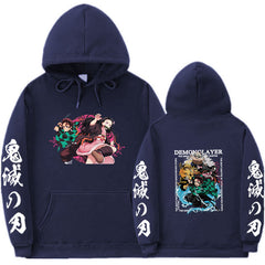 Unisex Anime Print Casual Sports Loose Hoodie