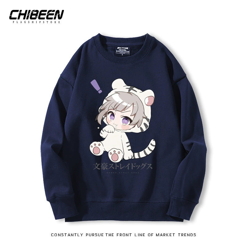 Cute Anime Pattern Crew Neck Sweatshirt