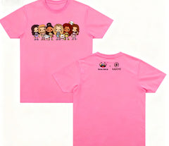 Katseye Cartoon Print Crewneck T-Shirt