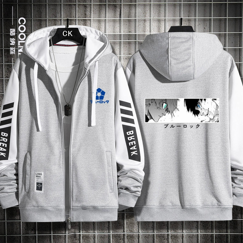 Unisex Anime Nagi Zipper Cardigan Hoodie