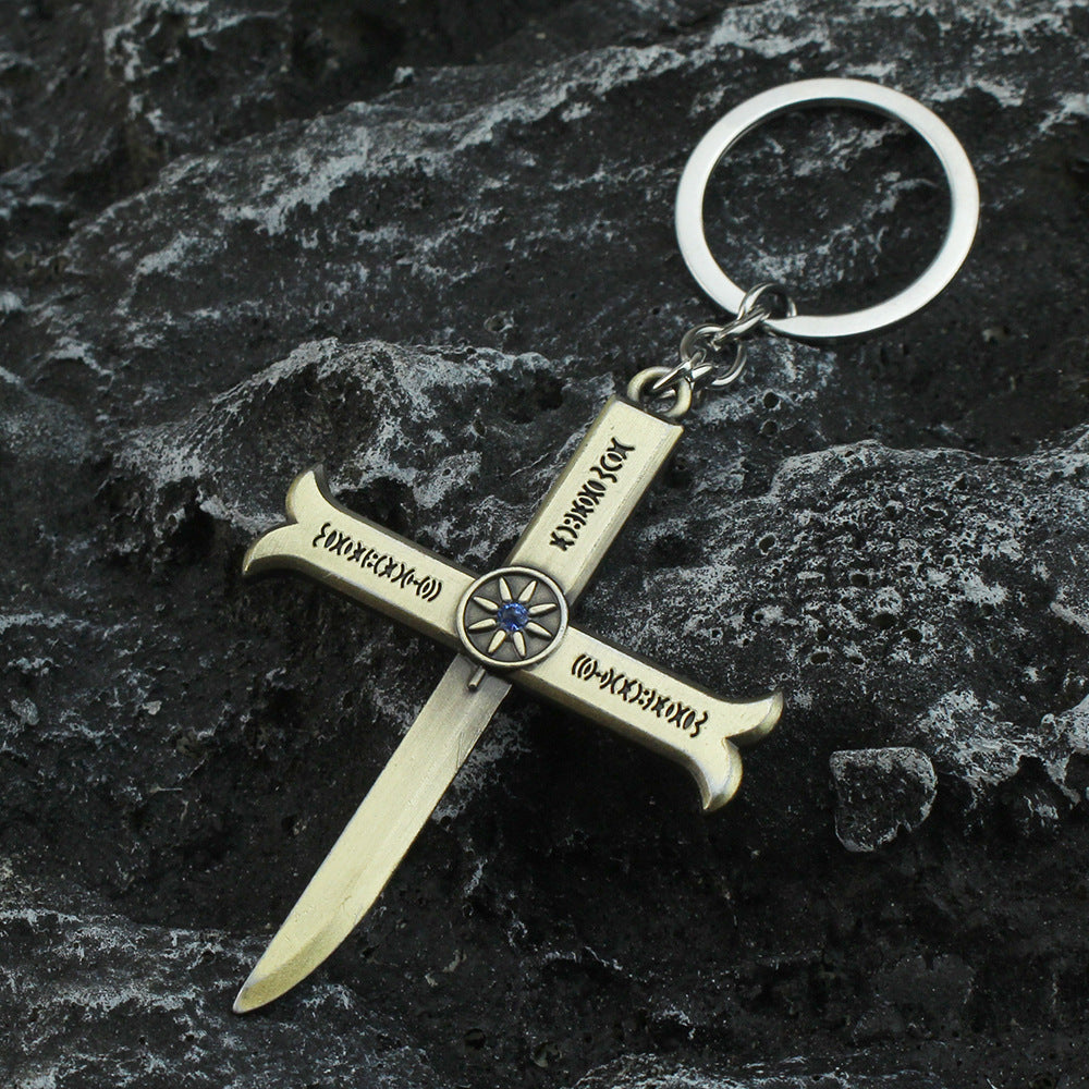 Cool Sword Cos Necklace Keychain Pendant