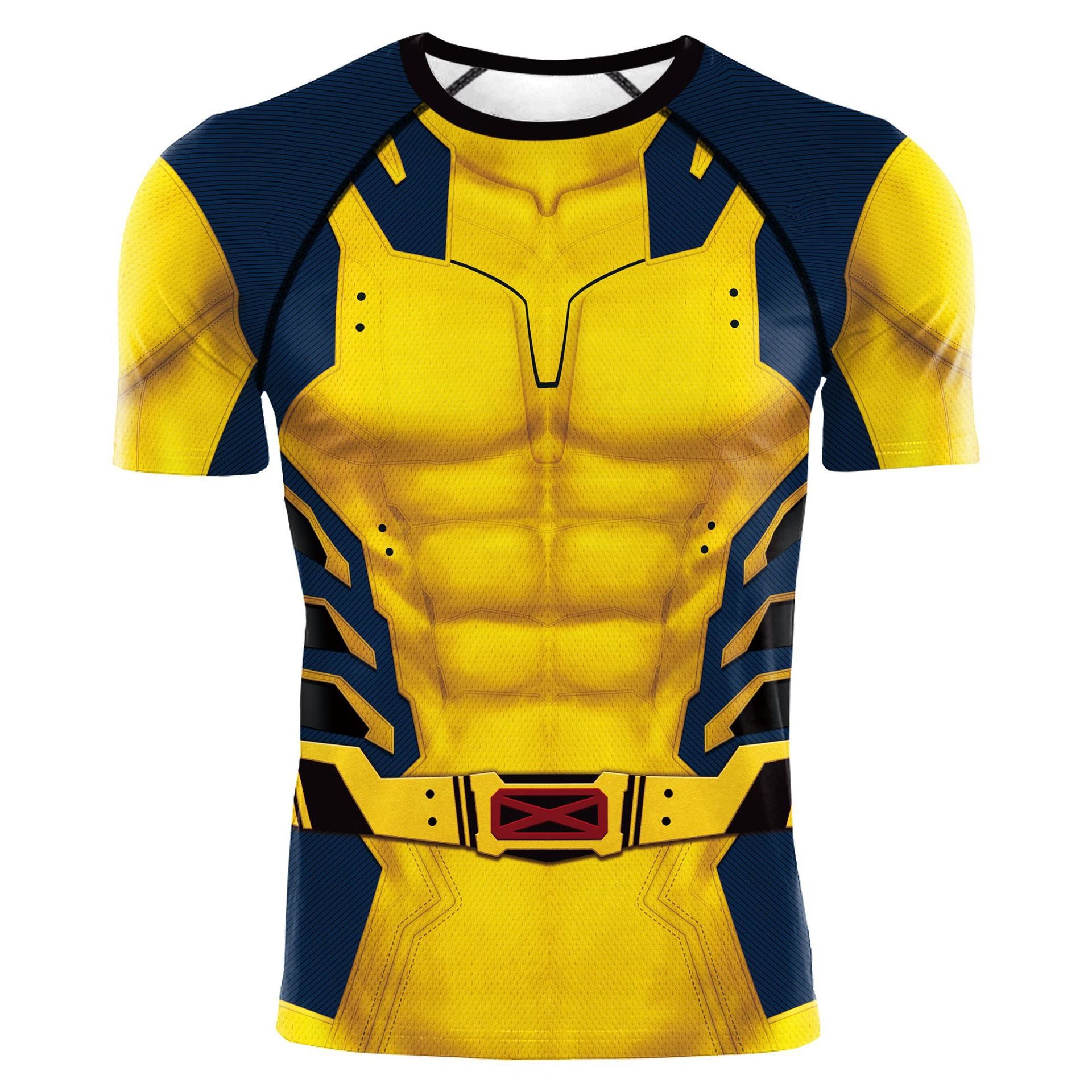 Unisex Wolverine Deadpool Cos Sports Fitness T-shirt