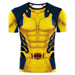 Unisex Wolverine Deadpool Cos Sports Fitness T-shirt