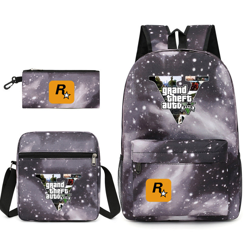 Leisure Game Printed School Backpack