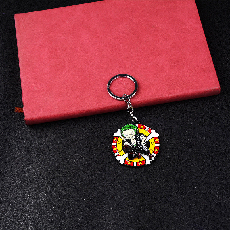 Luffy Rotatable Keychain Pendant