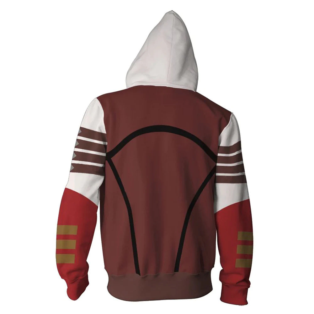 Casual Ahsoka Digital Print Loose Hoodie