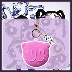 NJZ Cartoon Logo Acrylic Keychain