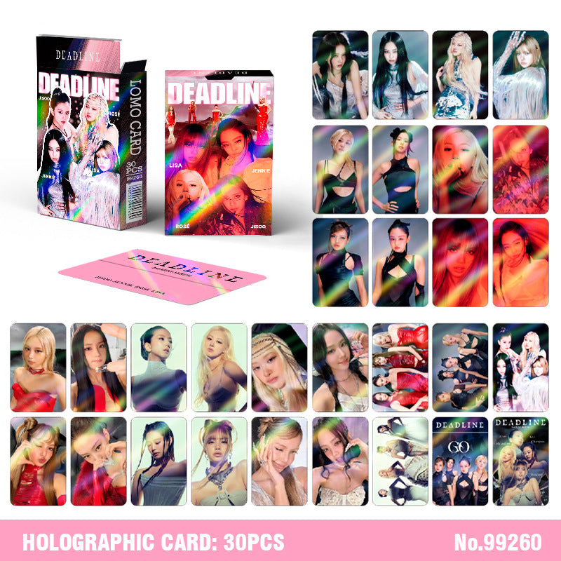 30pcs BP Album DEADLINE Holographic Photocard