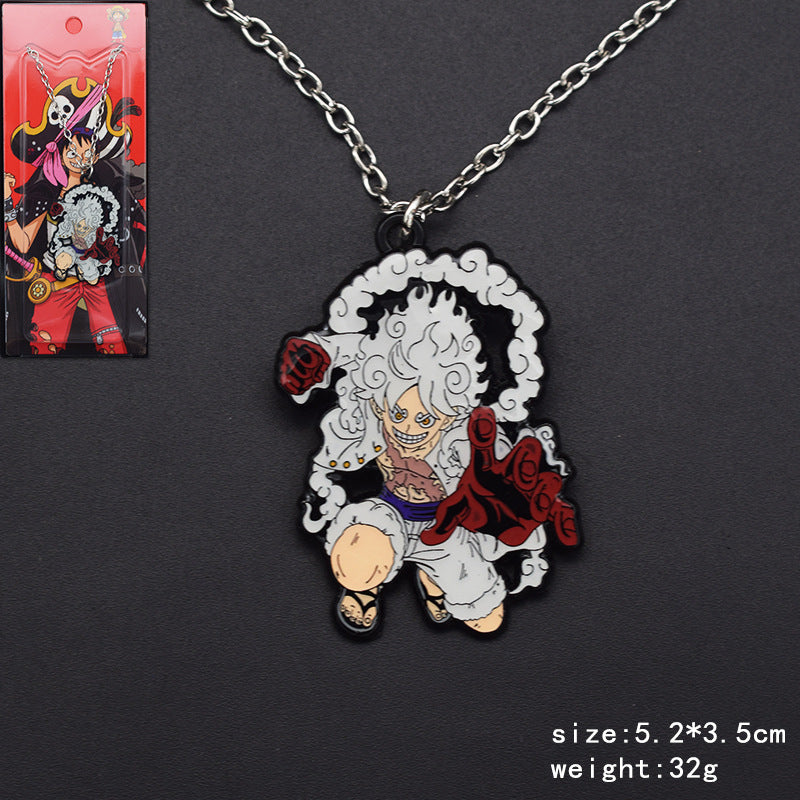 Cute Luffy Necklace Keychain Pendant