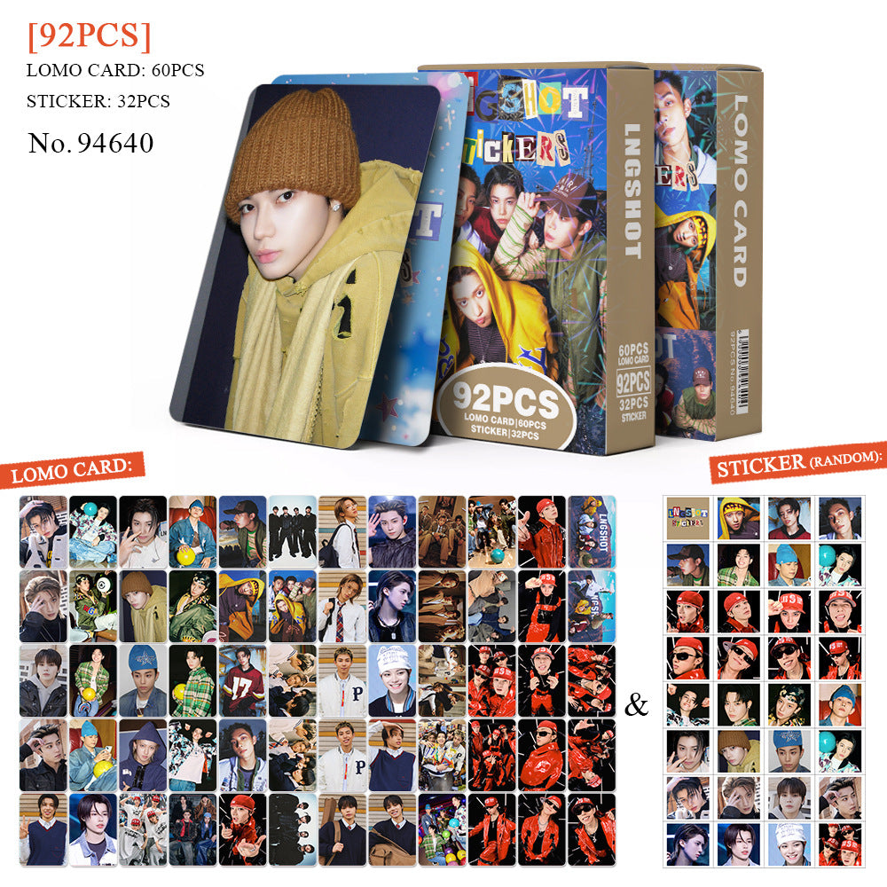 92pcs LNGSHOT Photocard Sticker Collection