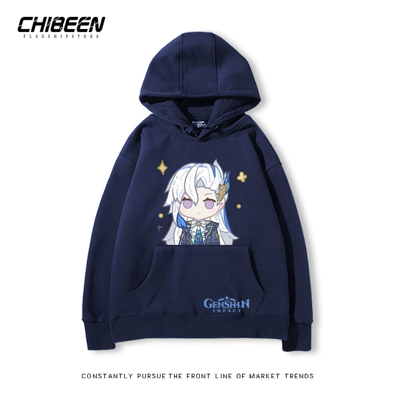 Unisex Game Cartoon Print Casual Hoodie