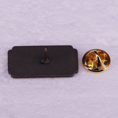 Vintage Pound Town One-Way Ticket Brooch Badge