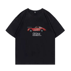 Yuna CHANGE GEARS Cotton Short-sleeved T-shirt