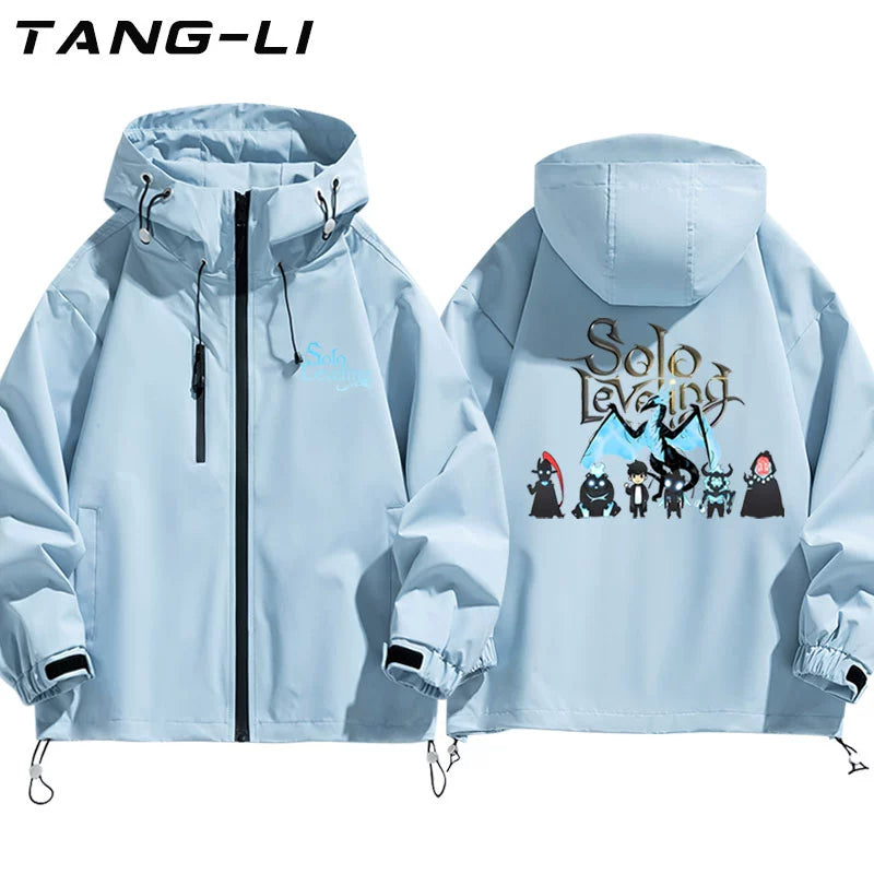 Men's Anime Graphic Print Hooded Jacket