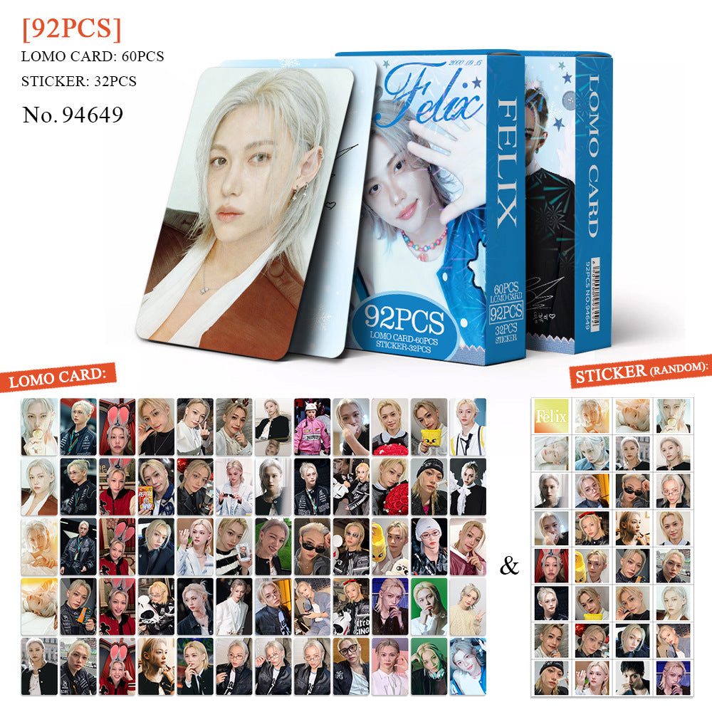 92pcs FELIX Photocard Mini Sticker