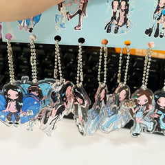H2H "FOCUS" Cartoon Acrylic Keychain Set