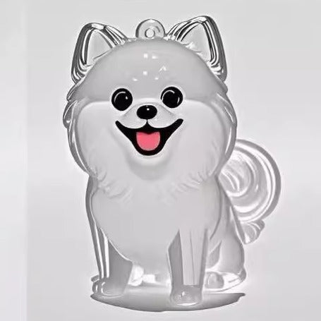 Cat Pup Capsule Keychain Pet Hair Storage Pendant Lab