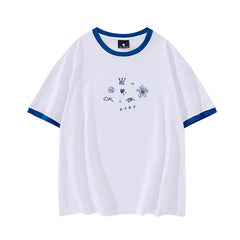 Jungkook Graffiti Cotton Round Neck T-shirt