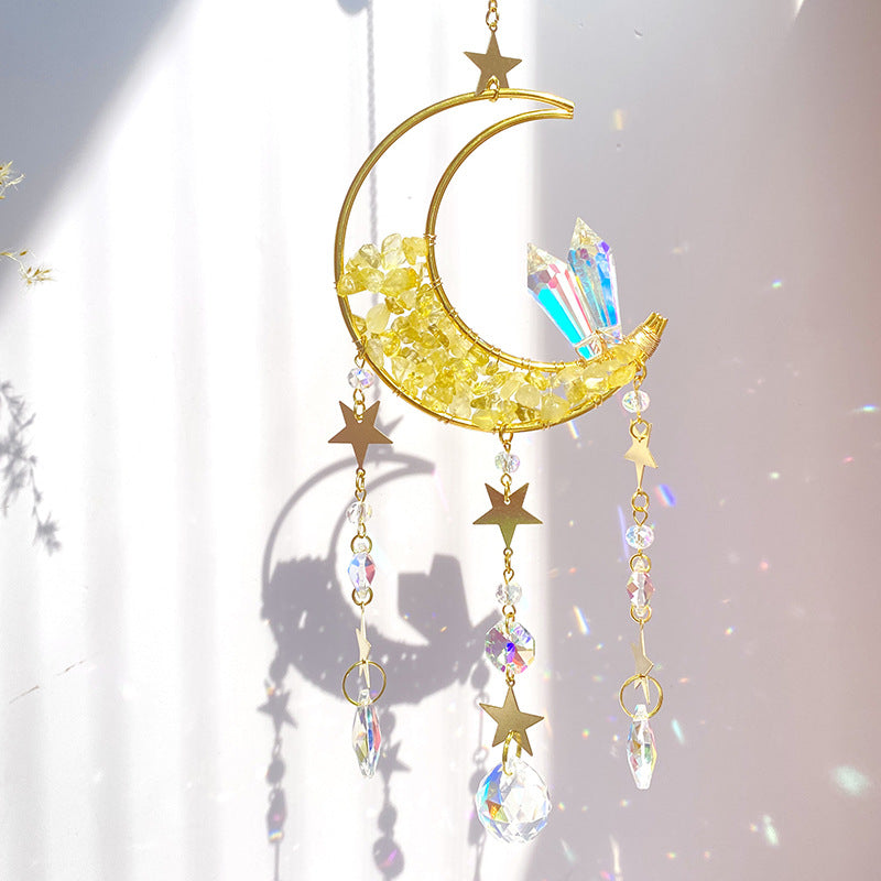 Moon Crystal Sun Catcher / Wind Chimes