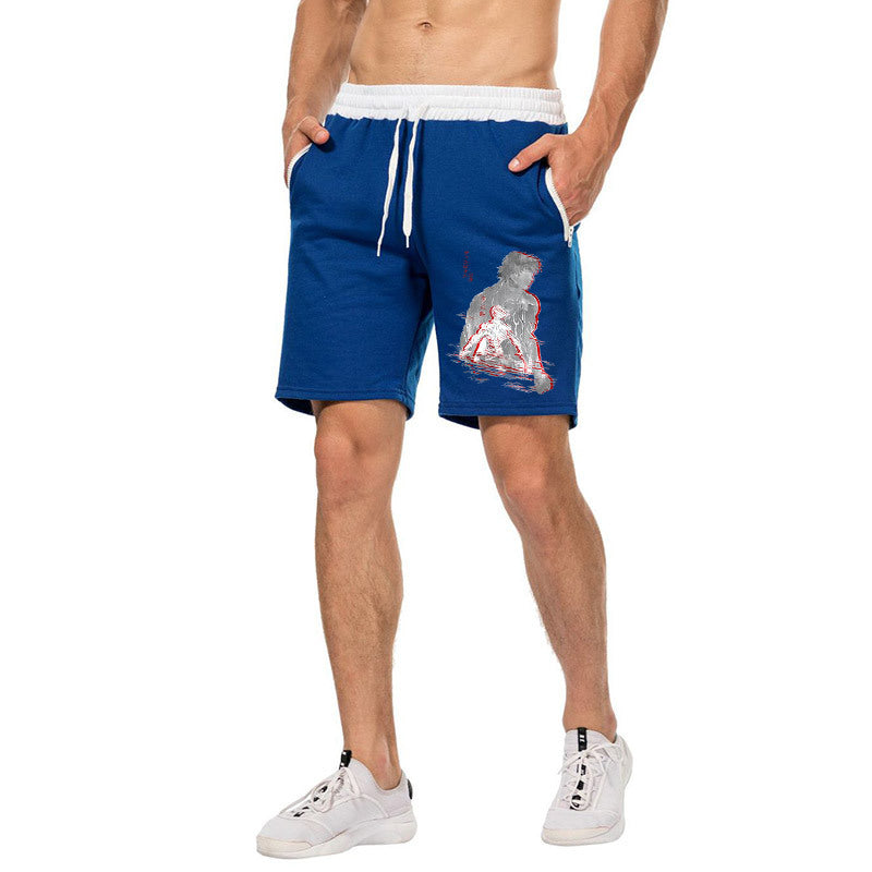 Men's Baki Anime Casual Loose Shorts