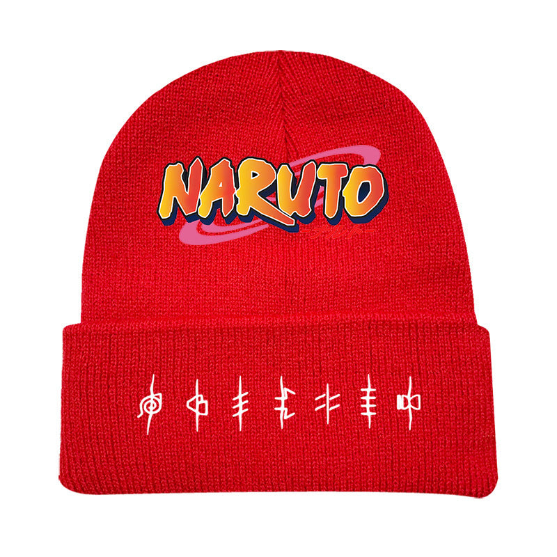 Versatile Anime Print Knitted Hat