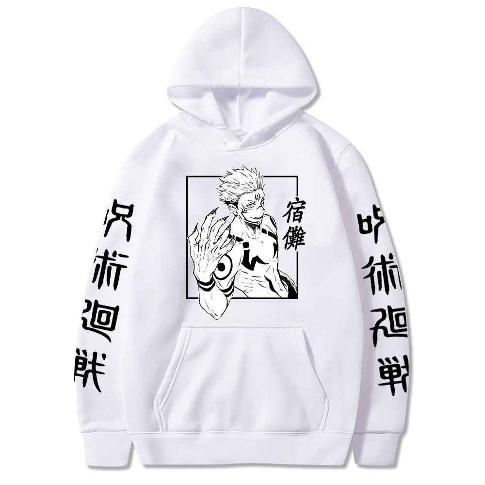 Unisex Anime Pattern Printed Loose Hoodie